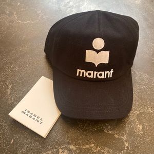 ✨NWT✨ ISABEL MARANT ✨ Logo Embroidered Cotton Pique Baseball Cap